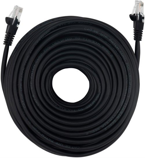 Патч-корд Buro UTP 4 пары cat.5E CCA molded 25м черный RJ-45 (m)-RJ-45 (m) 42024