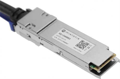 Кабель DAC MikroTik XQ+DA0003 100Гбит/с пассив. 3м черный QSFP28-QSFP28 XQ+DA0003