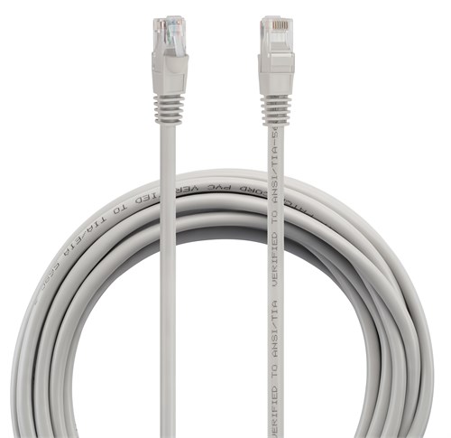 Патч-корд Buro UTP-5E-5M-G UTP 4 пары cat.5E CCA molded 5м серый RJ-45 (m)-RJ-45 (m) UTP-5E-5M-G