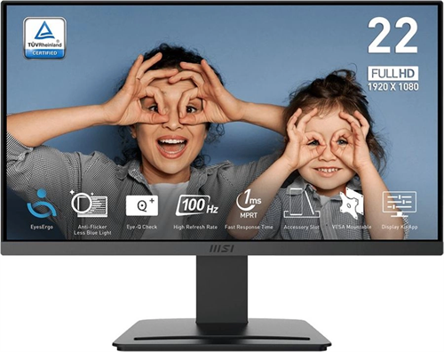 Монитор MSI 21.5" Pro MP223 E2 черный VA LED 16:9 HDMI матовая 3000:1 250cd 178гр/178гр 1920x1080 10 9S6-3PB9CH-035