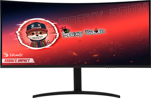 Монитор Bloody 34" MN340W черный VA LED 1ms 21:9 HDMI M/M матовая HAS Piv 300cd 178гр/178гр 3440x144 MN340W