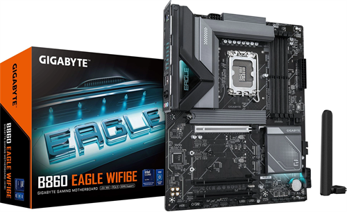Материнская плата Gigabyte B860 EAGLE WIFI6E Soc-1851 Intel B860 4xDDR5 ATX AC`97 8ch(7.1) 2.5Gg RAI B860 EAGLE WIFI6E