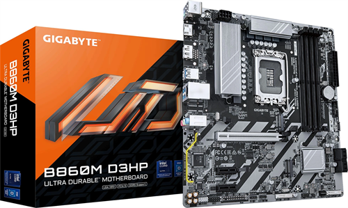 Материнская плата Gigabyte B860M D3HP Soc-1851 Intel B860 4xDDR5 mATX AC`97 8ch(7.1) GbLAN RAID+HDMI B860M D3HP
