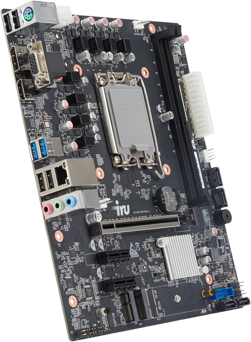 Материнская плата IRU H610M-VHD/D4M.2 Soc-1700 Intel H610 2xDDR4 mATX AC`97 6ch(5.1) GbLAN+VGA+HDMI+ 44709