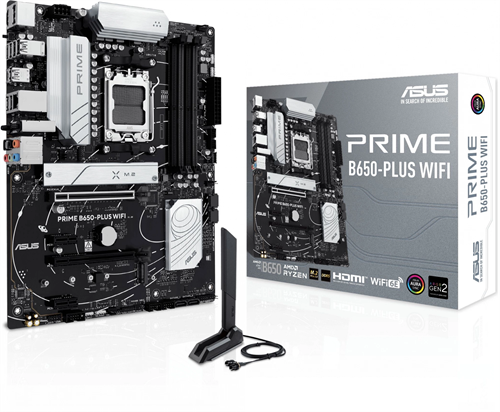 Материнская плата Asus PRIME B650-PLUS WIFI Socket AM5 AMD B650 4xDDR5 ATX AC`97 8ch(7.1) 2.5Gg RAID PRIME B650-PLUS WIFI