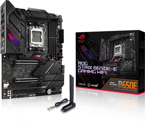 Материнская плата Asus ROG STRIX B650E-E GAMING WIFI Socket AM5 AMD B650 4xDDR5 ATX AC`97 8ch(7.1) 2 ROG STRIX B650E-E GAMING WIFI
