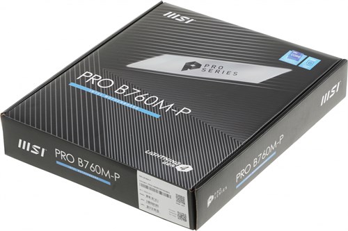 Материнская плата MSI PRO B760M-P Soc-1700 Intel B760 4xDDR5 mATX AC`97 8ch(7.1) GbLAN+VGA+HDMI+DP PRO B760M-P