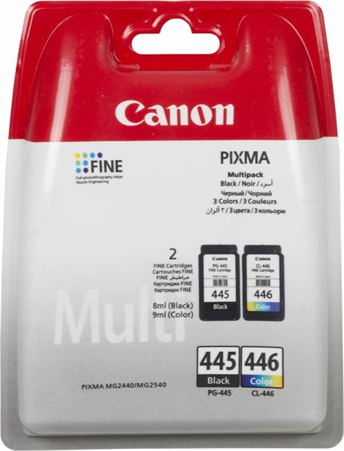 Картридж струйный Canon PG-445/CL-446 8283B004/008 многоцветный/черный набор печ.гол.в компл. для Ca 8283B004/008