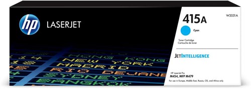 Картридж лазерный HP 415A W2031A голубой бар.в компл. (2100стр.) для HP HP LJ M454/MFP M479 W2031A