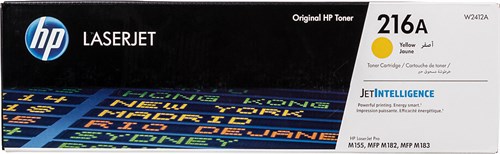 Картридж лазерный HP 216A W2412A желтый бар.в компл. (850стр.) для HP MFP M182/ M183 W2412A