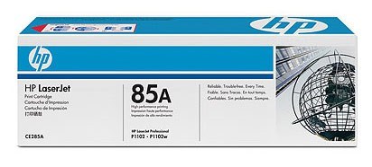 Картридж лазерный HP 85A CE285A черный бар.в компл. (1600стр.) для HP LJ P1102/P1102w CE285A