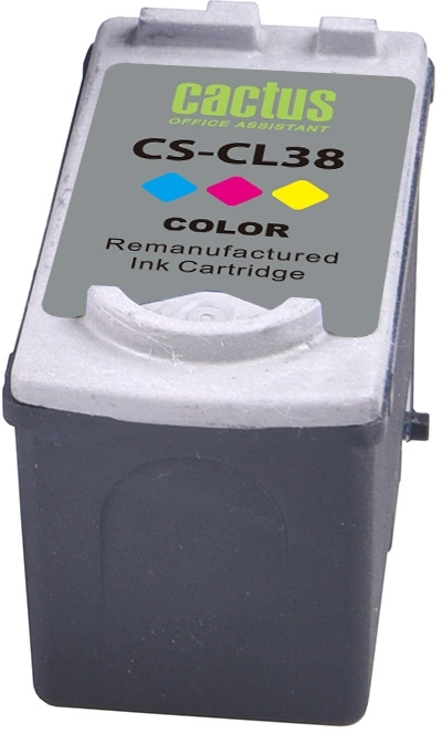 Картридж струйный Cactus CS-CL38 CL-38 многоцветный (9мл) для Canon Pixma iP1800/iP1900/iP2500/iP260 CS-CL38