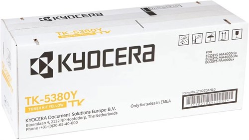 Картридж лазерный Kyocera TK-5380Y 1T02Z0ANL0 желтый (10000стр.) для Kyocera PA4000cx/MA4000cix/MA40 1T02Z0ANL0