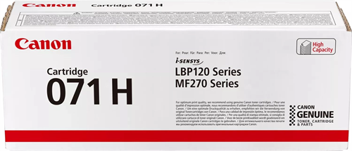 Картридж лазерный Canon 071H 5646C002 черный бар.в компл. (2500стр.) для Canon i-SENSYS LBP122dw/MF2 5646C002