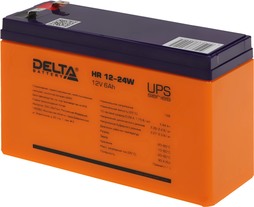 Батарея для ИБП Delta HR 12-24 W 12В 6Ач HR 12-24 W