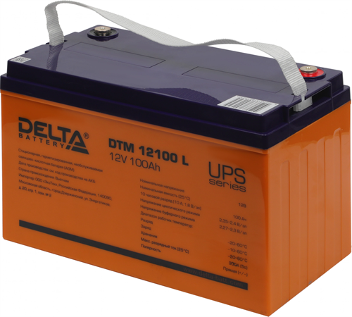 Батарея для ИБП Delta DTM 12100 L 12В 100Ач DTM 12100 L