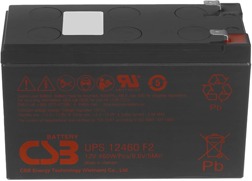 Батарея для ИБП CSB UPS12460 F2 12В 9Ач UPS12460 F2