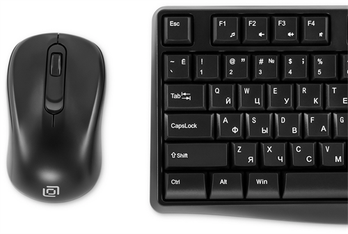Клавиатура + мышь Оклик S260W клав:черный мышь:черный USB беспроводная Multimedia (2066170) 2066170
