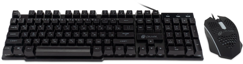 Клавиатура + мышь Оклик 400GMK клав:черный мышь:черный USB LED (1546779) 1546779