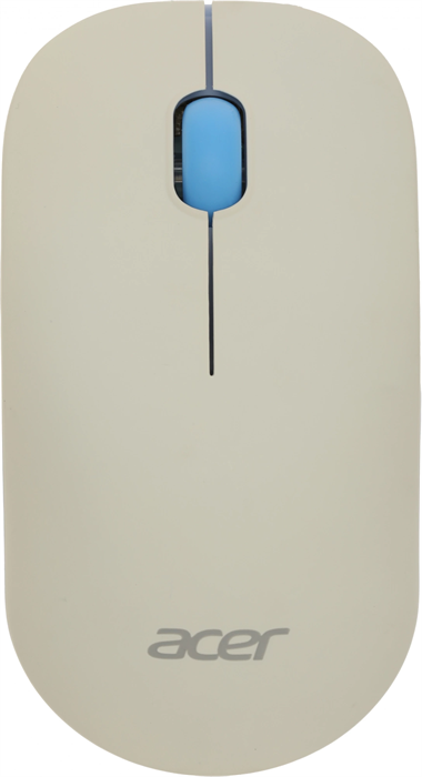 Клавиатура + мышь Acer OCC205 клав:белый/голубой мышь:белый/голубой USB беспроводная slim Multimedia ZL.ACCEE.00C