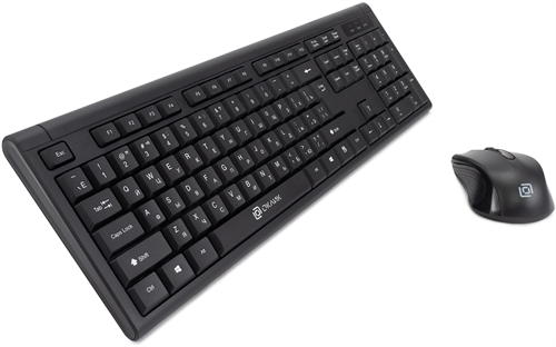 Клавиатура + мышь Оклик 600M клав:черный мышь:черный USB (337142) 337142