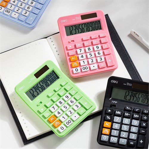 Калькулятор настольный Deli EM210FGREEN зеленый 12-разр. EM210FGREEN