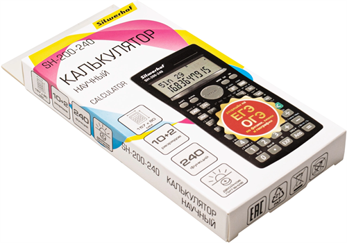 Калькулятор научный Silwerhof SH-200-240 черный 10-разр. 41337