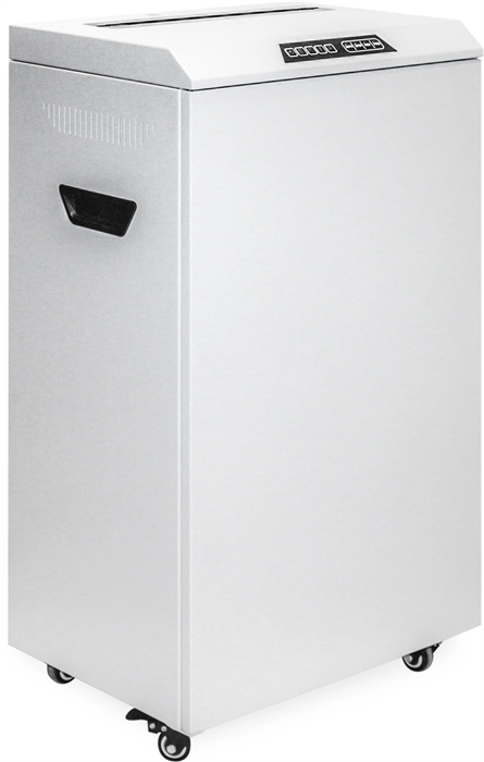 Шредер Heleos УО90-5 белый/черный (секр.P-5) фрагменты 21лист. 90лтр. скрепки скобы пл.карты CD УО90-5