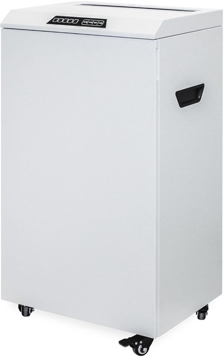 Шредер Heleos УО65-4 серый (секр.P-4) фрагменты 30лист. 65лтр. скрепки скобы пл.карты CD УО65-4