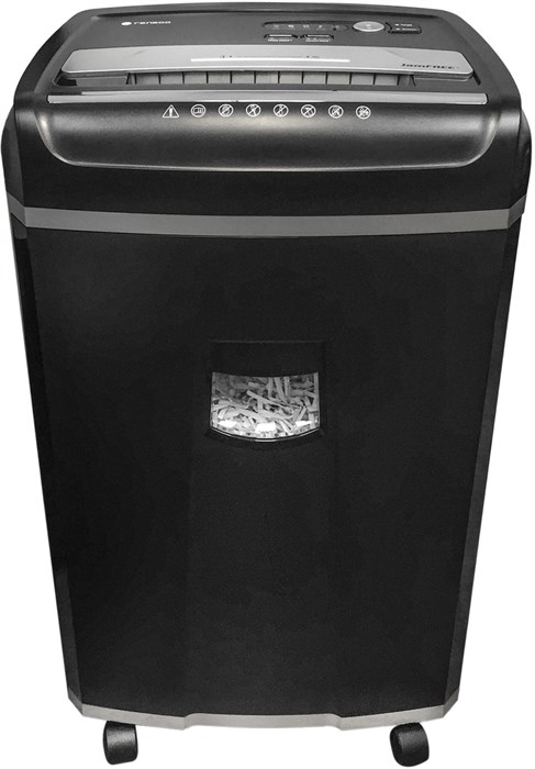 Шредер Heleos УМ35-4 черный (секр.P-4) фрагменты 23лист. 35лтр. скрепки скобы пл.карты CD УМ35-4