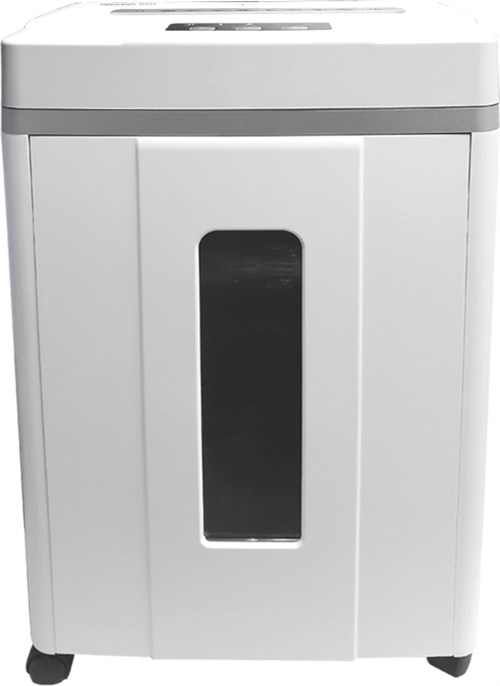 Шредер Office Kit S200TS 0,8x1 белый (секр.P-7) фрагменты 6лист. 25лтр. скобы пл.карты CD OK0801S200