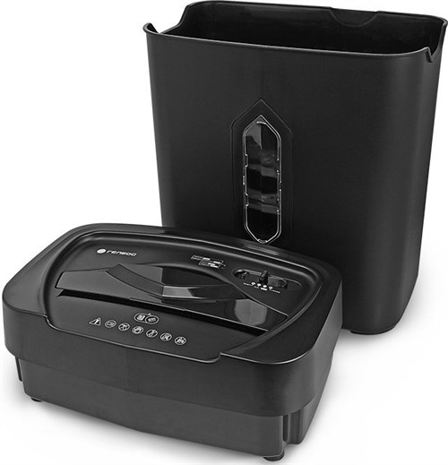 Шредер Heleos УМ22-4 черный (секр.P-4) фрагменты 14лист. 22лтр. скрепки скобы пл.карты CD УМ22-4