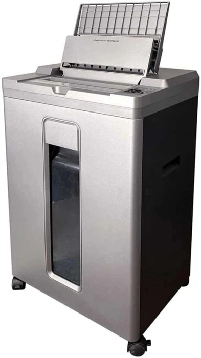 Шредер Office Kit SA200 (1,9х10) серый/черный с автоподачей (секр.P-5) фрагменты 200лист. 23лтр. пл. OK1910SA200