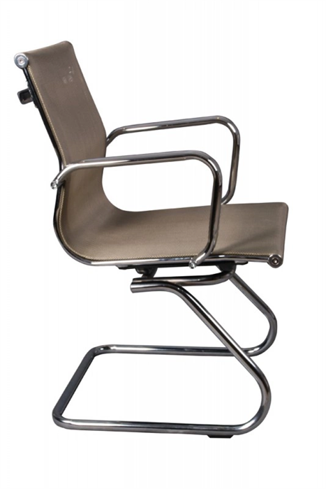 Кресло Бюрократ CH-993-Low-V золотистый сетка низк.спин. полозья металл хром CH-993-LOW-V/GOLD