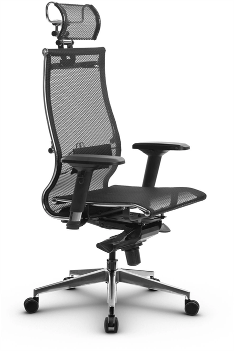 Кресло Метта Samurai S-3.051 MPES эко.кожа/сетка с подголов. крестов. металл хром Z312870091