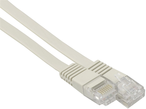 Патч-корд Buro Flat 10Гбит/с UTP 4 пары cat.5E Cu molded 0.5м серый RJ-45 (m)-RJ-45 (m) (BU-5E-FLAT- BU-5E-FLAT-0.5M-G