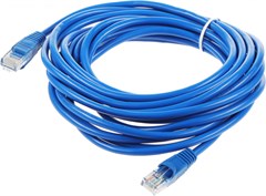 Патч-корд cat.5E molded 5м синий RJ-45 (m)-RJ-45 (m) 41953