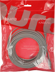 Патч-корд Buro UTP-5E-10M-G-LSZH 1Гбит/с UTP 4 пары cat.5E 10м серый RJ-45 (m)-RJ-45 (m) UTP-5E-10M-G-LSZH