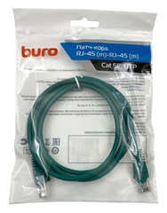 Патч-корд Buro UTP-5E-1,5M-GR UTP 4 пары cat.5E CCA molded 1.5м зеленый RJ-45 (m)-RJ-45 (m) UTP-5E-1,5M-GR