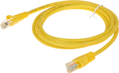 Патч-корд Buro UTP-5E-1,5M-Y UTP 4 пары cat.5E CCA molded 1.5м желтый RJ-45 (m)-RJ-45 (m) UTP-5E-1,5M-Y