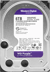 Жесткий диск WD SATA-III 6TB WD64PURZ Surveillance Purple (5400rpm) 256Mb 3.5