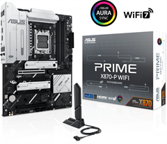 Материнская плата Asus PRIME X870-P WIFI Socket AM5 AMD X870 4xDDR5 ATX AC`97 8ch(7.1) 2.5Gg RAID+HD PRIME X870-P WIFI