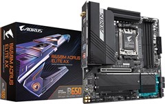 Материнская плата Gigabyte B650M AORUS ELITE AX Socket AM5 AMD B650 4xDDR5 mATX AC`97 8ch(7.1) 2.5Gg B650M AORUS ELITE AX