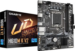 Материнская плата Gigabyte H610M K V2 Soc-1700 Intel H610 2xDDR5 mATX AC`97 8ch(7.1) GbLAN+HDMI+DP H610M K V2