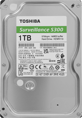 Жесткий диск Toshiba SATA-III 1Tb HDWV110UZSVA Surveillance S300 (5700rpm) 64Mb 3.5