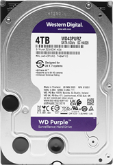 Жесткий диск WD SATA-III 4TB WD43PURZ Surveillance Purple (5400rpm) 256Mb 3.5