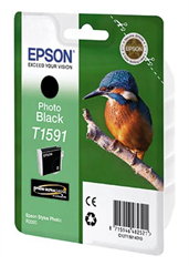 Картридж струйный Epson T1591 C13T15914010 фото черный (9100стр.) (17мл) для Epson St Ph R2000 C13T15914010