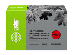 Картридж струйный Cactus CS-PFI120MBK PFI-120 MBK черный матовый (130мл) для Canon imagePROGRAF TM-2 CS-PFI120MBK