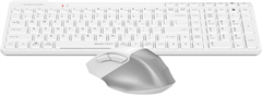 Клавиатура + мышь A4Tech Fstyler FB2800C Air2 White клав:белый/серый мышь:белый/серый USB беспроводн 40861