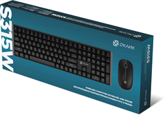 Клавиатура + мышь Оклик S315W клав:черный мышь:черный USB беспроводная Multimedia (1978741) 1978741